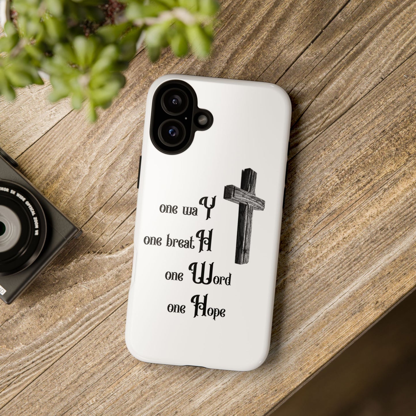 Christian Phone Case with Inspirational Quote, Spiritual Tough Cases, Hopeful Tech Accessory, Meaningful Gifts for Couples and Friends