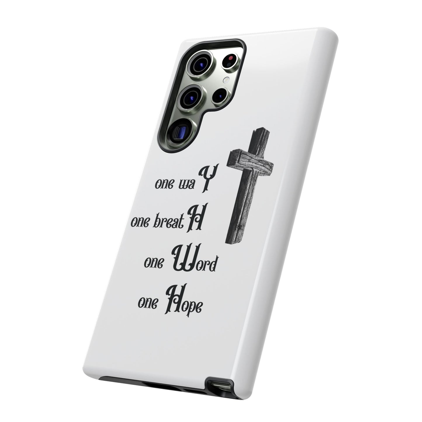 Christian Phone Case with Inspirational Quote, Spiritual Tough Cases, Hopeful Tech Accessory, Meaningful Gifts for Couples and Friends