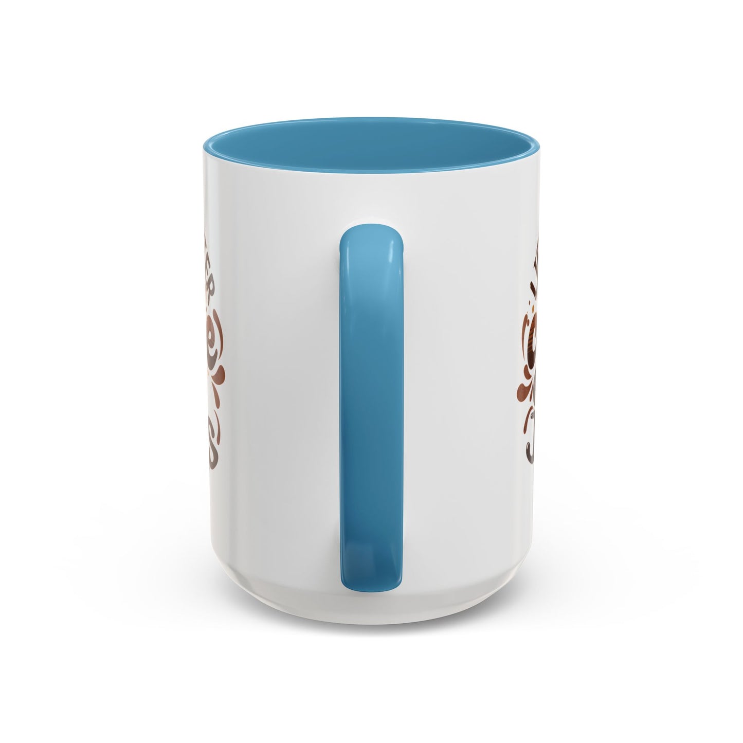 Accent Coffee Mug — "Two Things That Never Fail" Faith & Caffeine Inspirational Mug (11/15oz)