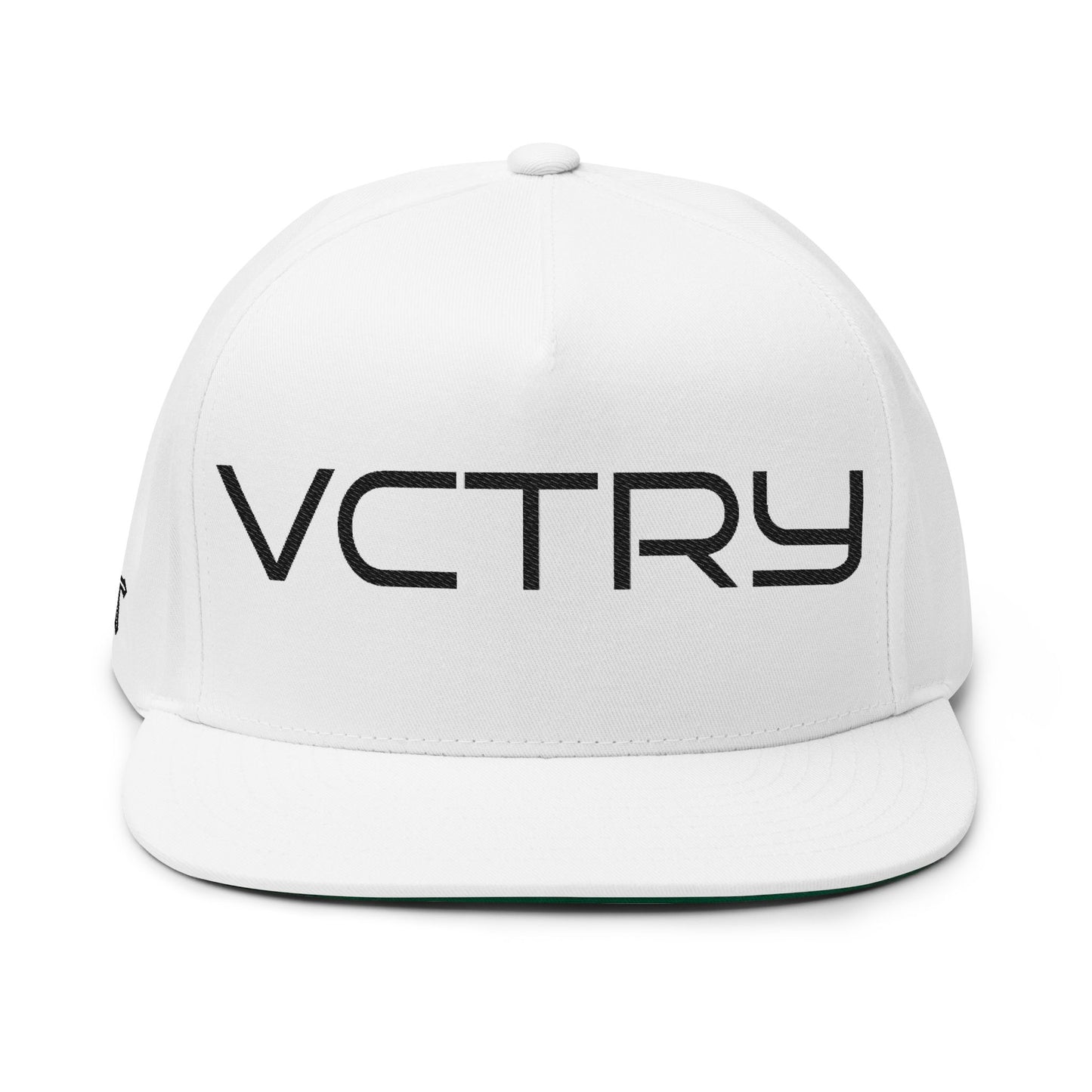 - VCTRY - Embroidered Flat Bill Cap