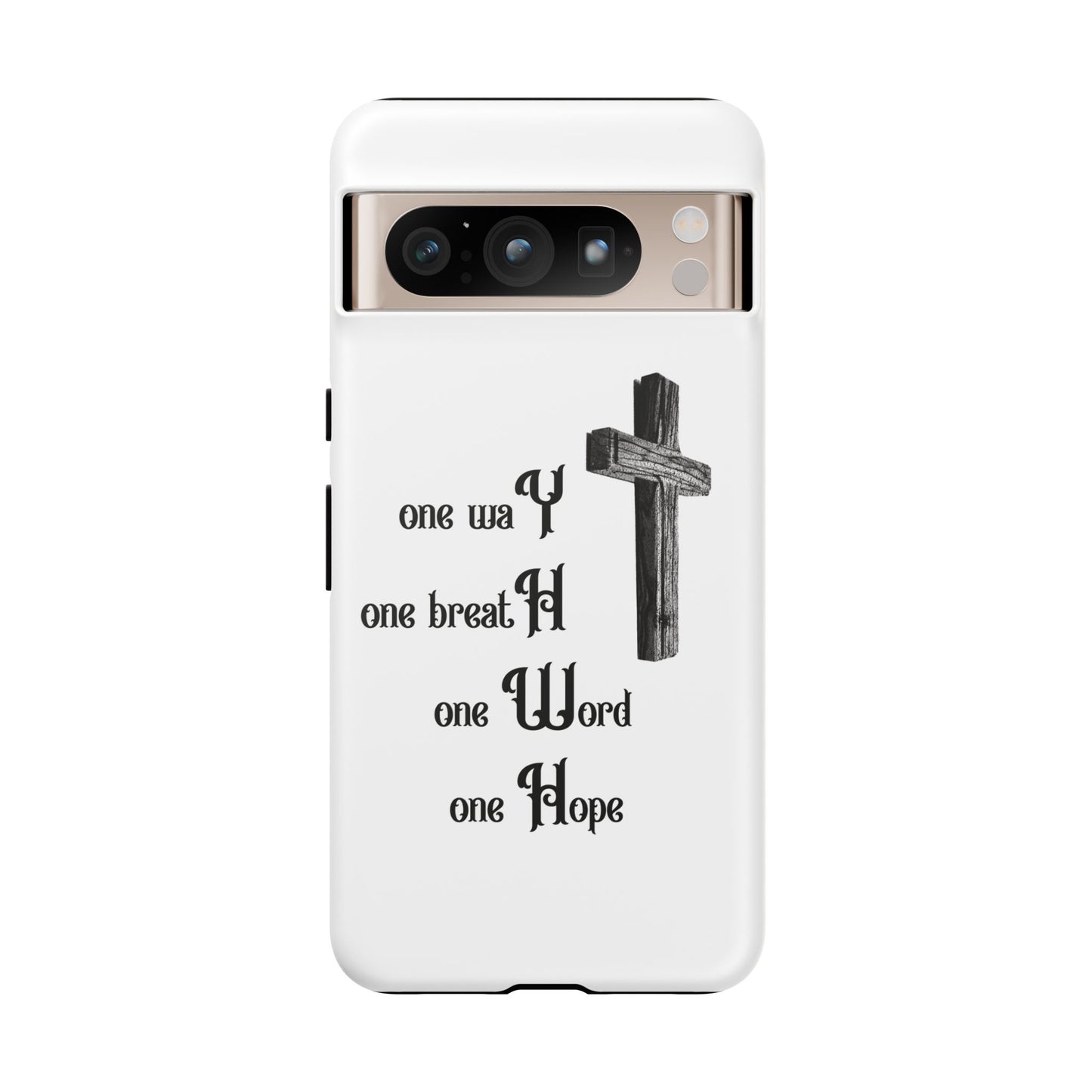 Christian Phone Case with Inspirational Quote, Spiritual Tough Cases, Hopeful Tech Accessory, Meaningful Gifts for Couples and Friends