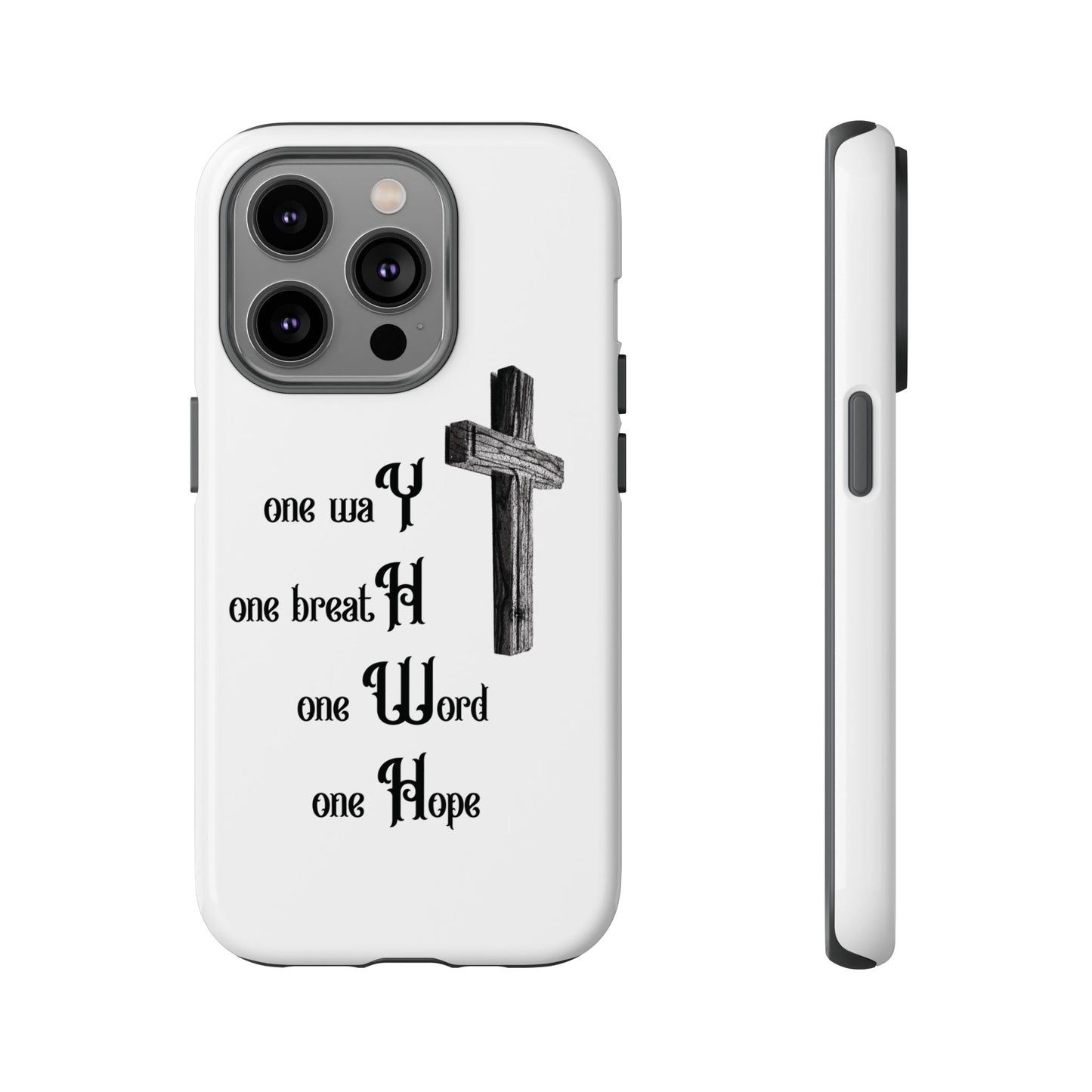 Christian Phone Case with Inspirational Quote, Spiritual Tough Cases, Hopeful Tech Accessory, Meaningful Gifts for Couples and Friends
