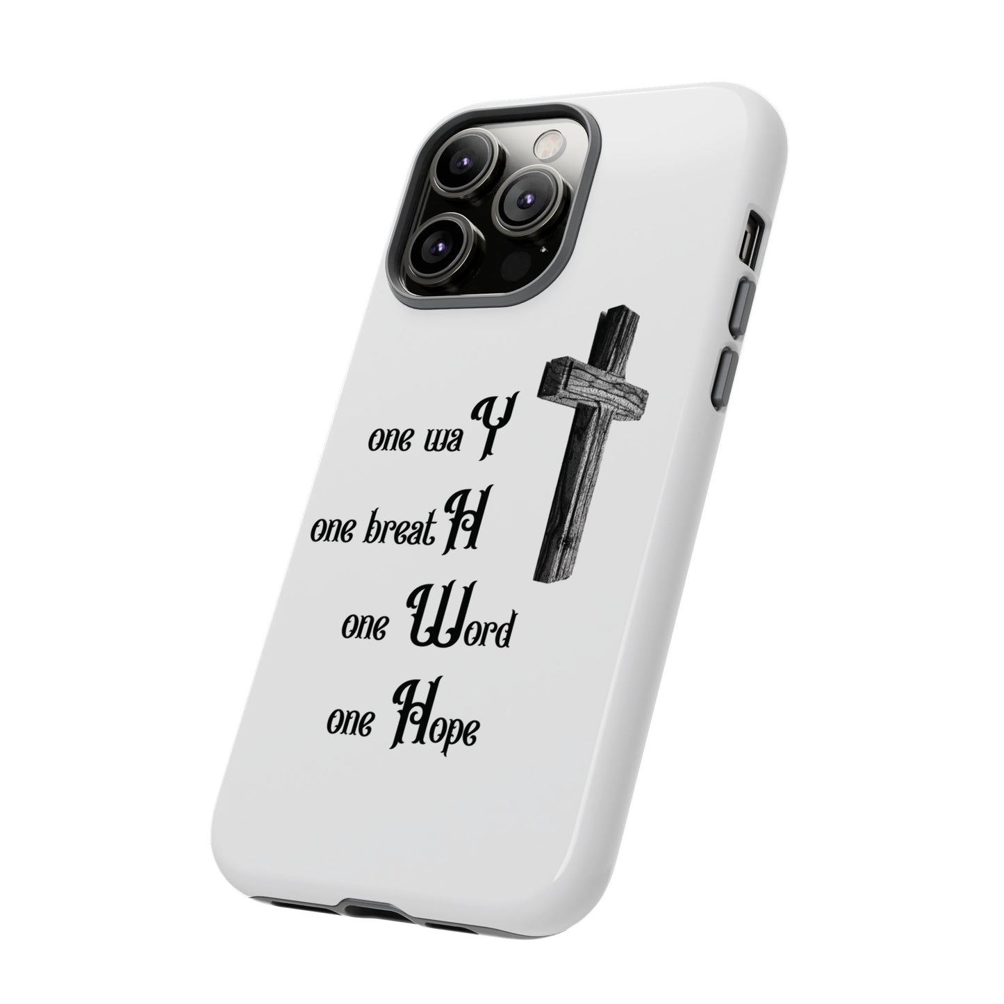 Christian Phone Case with Inspirational Quote, Spiritual Tough Cases, Hopeful Tech Accessory, Meaningful Gifts for Couples and Friends
