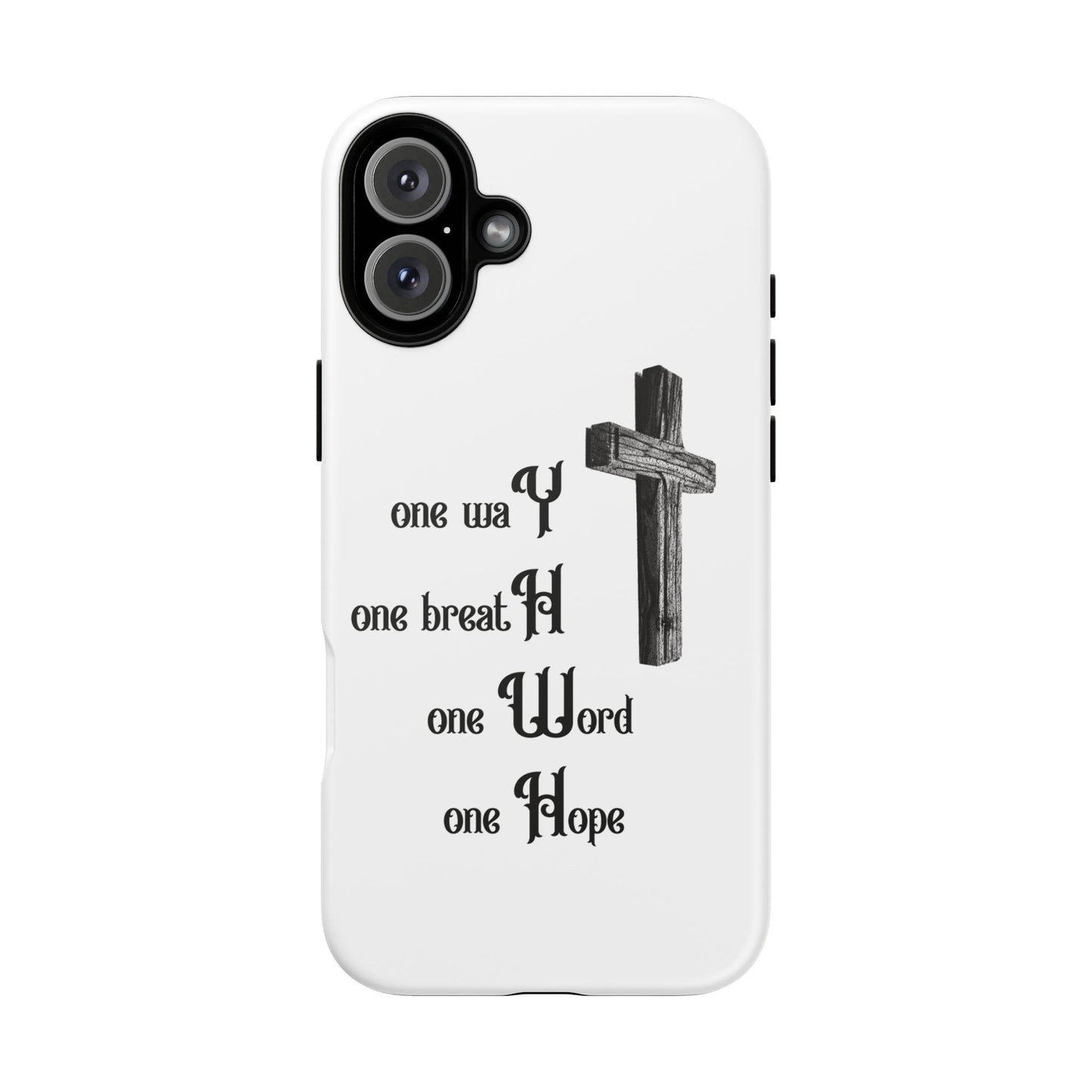 Christian Phone Case with Inspirational Quote, Spiritual Tough Cases, Hopeful Tech Accessory, Meaningful Gifts for Couples and Friends