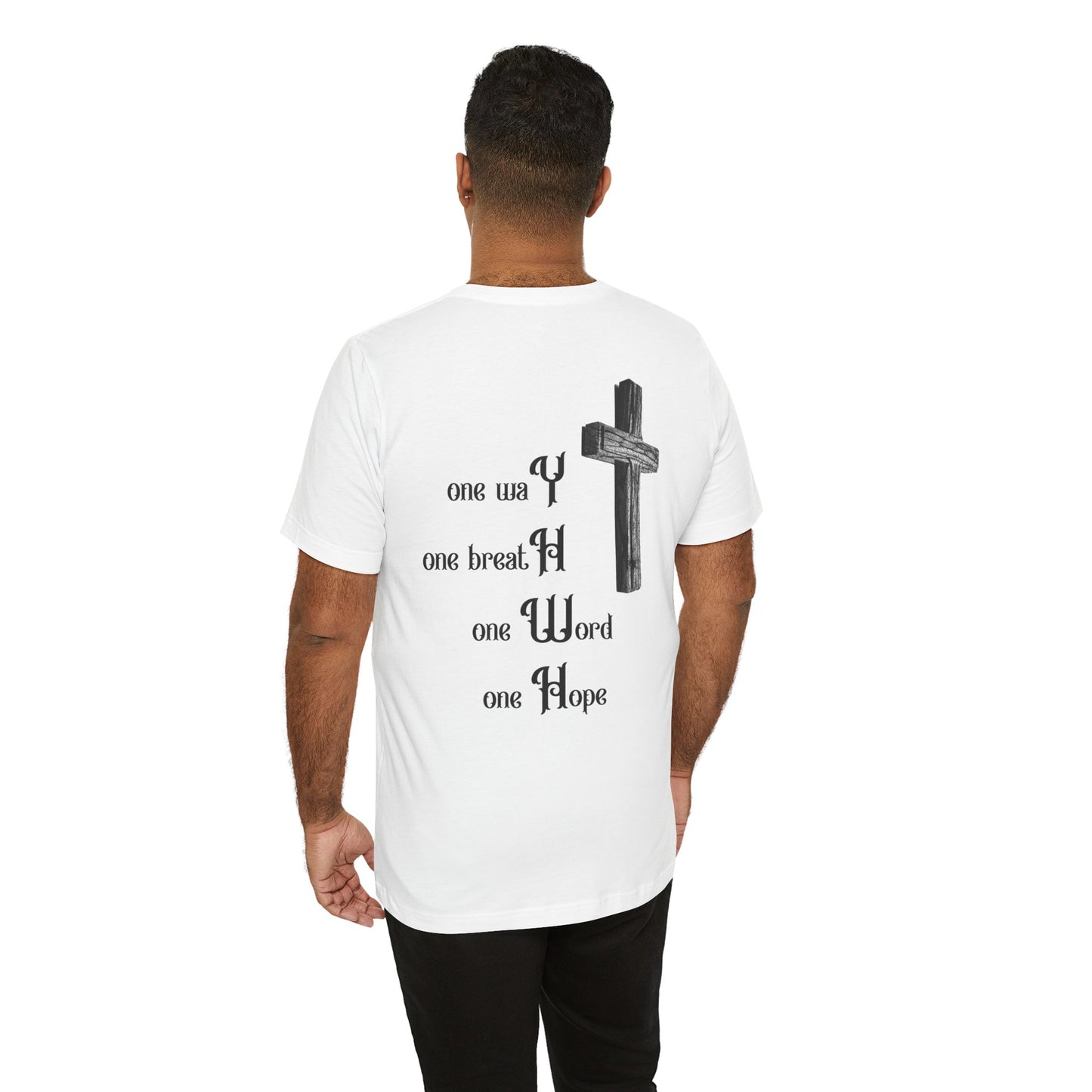 Religious Unisex Tee - Creative 'YHWH' Word Play Design