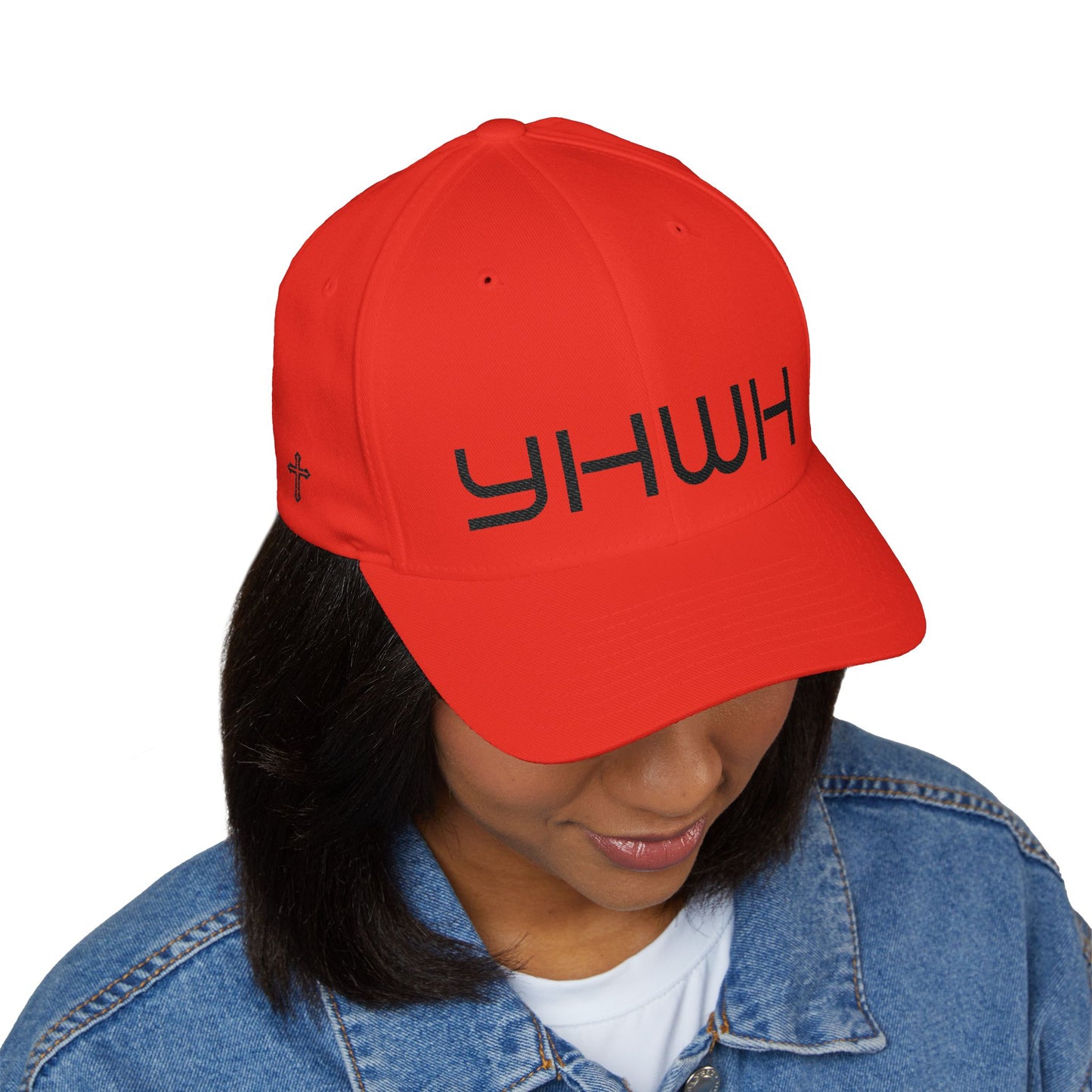 —  YHWH  — Embroidered Closed-Back Hat