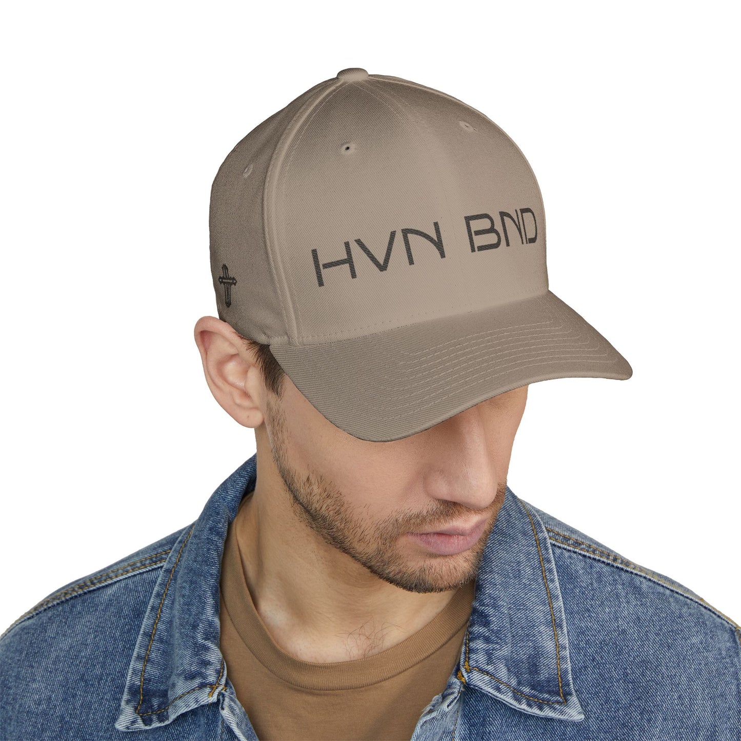 —  HVN BND  — Embroidered Closed-Back Hat