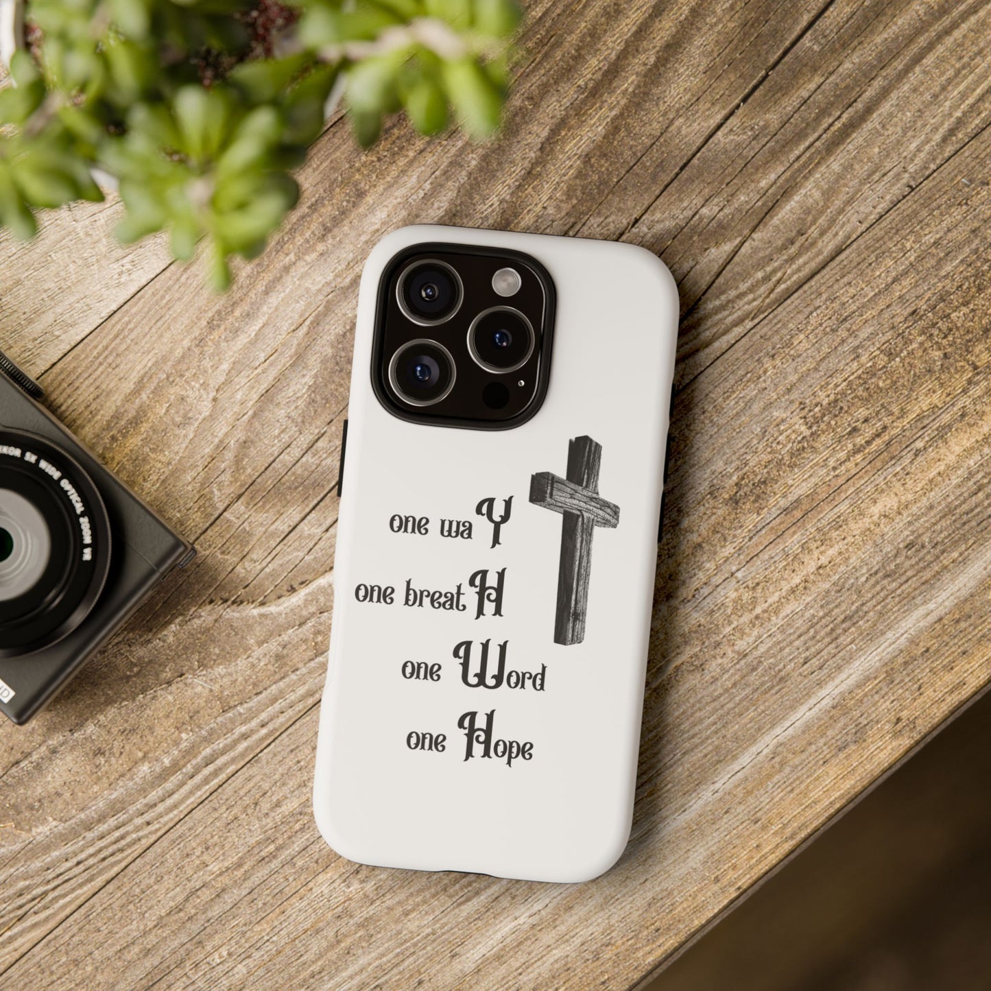 Christian Phone Case with Inspirational Quote, Spiritual Tough Cases, Hopeful Tech Accessory, Meaningful Gifts for Couples and Friends