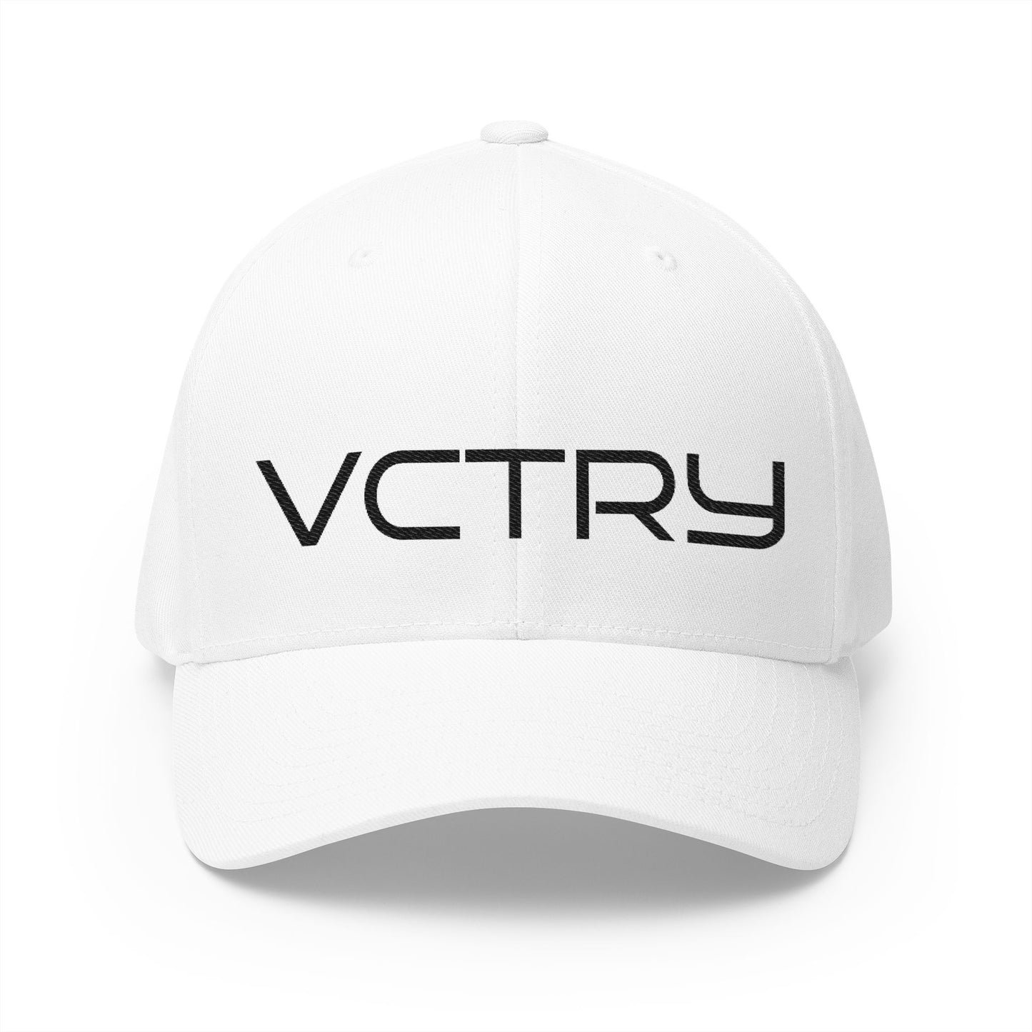 —  VCTRY  — Embroidered Closed-Back Hat
