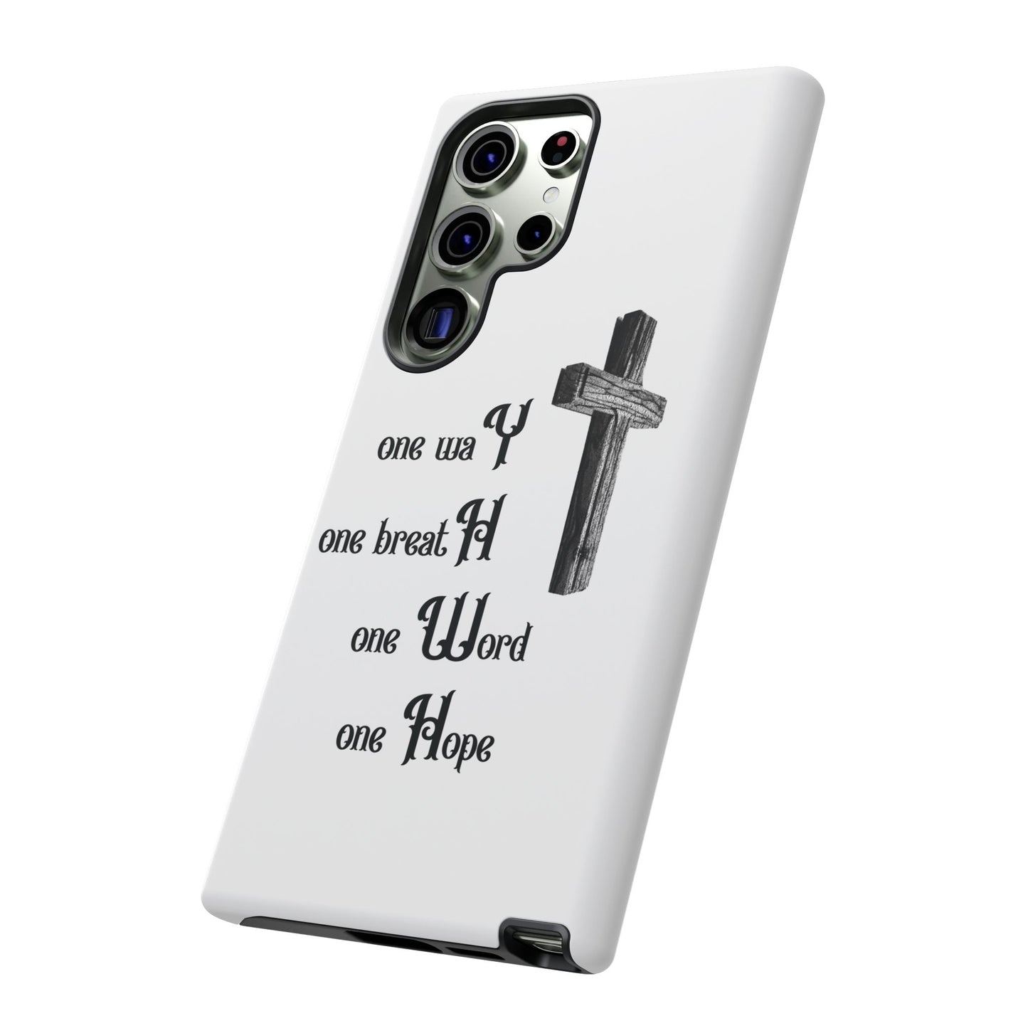 Christian Phone Case with Inspirational Quote, Spiritual Tough Cases, Hopeful Tech Accessory, Meaningful Gifts for Couples and Friends