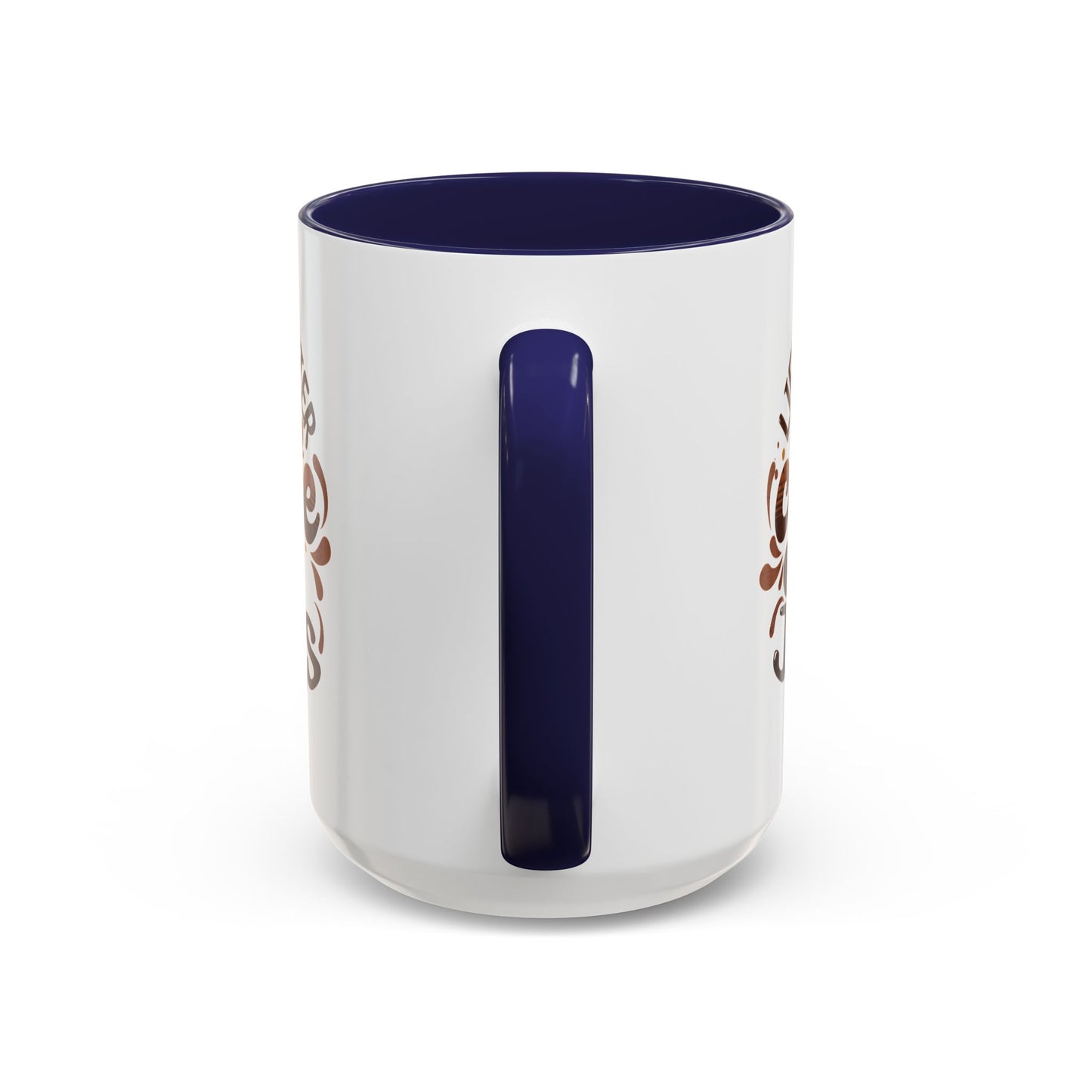 Accent Coffee Mug — "Two Things That Never Fail" Faith & Caffeine Inspirational Mug (11/15oz)