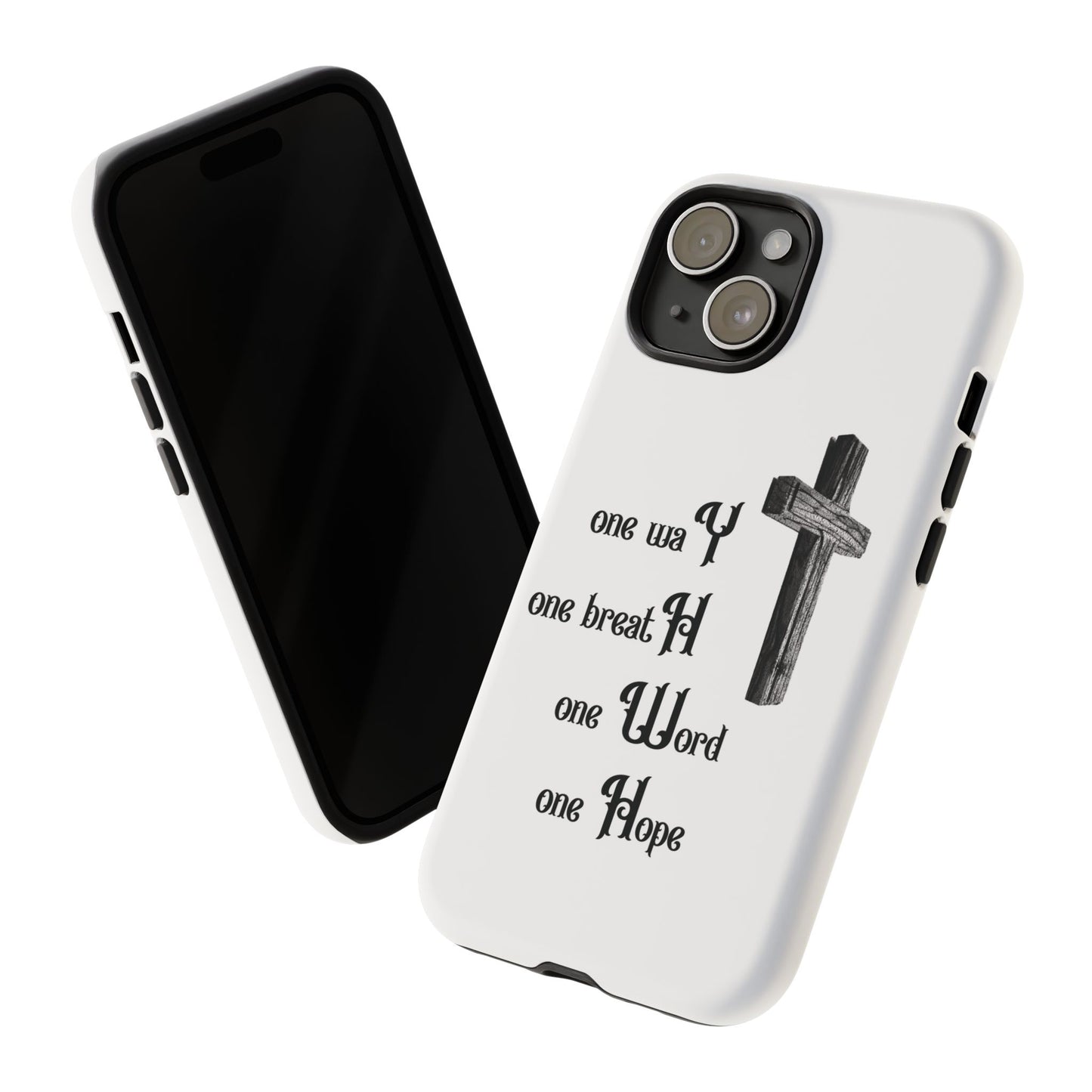 Christian Phone Case with Inspirational Quote, Spiritual Tough Cases, Hopeful Tech Accessory, Meaningful Gifts for Couples and Friends