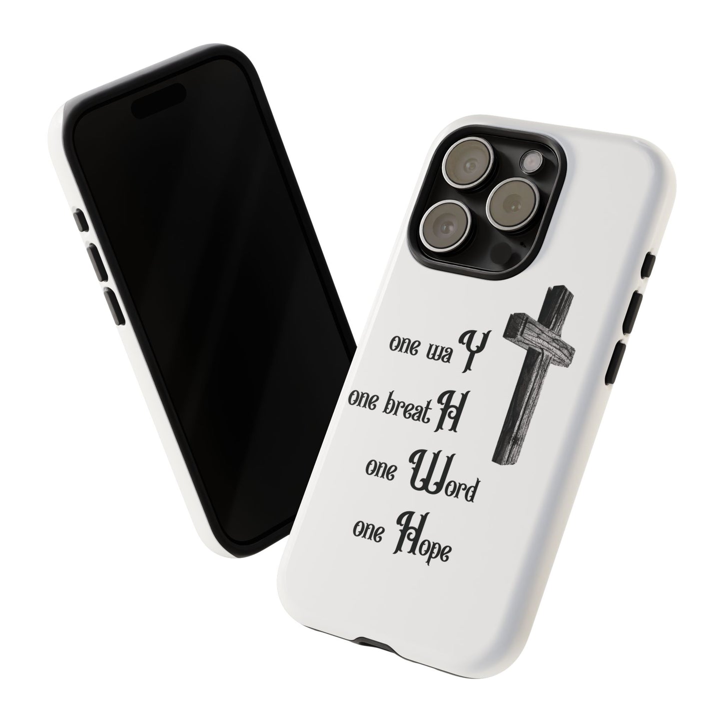 Christian Phone Case with Inspirational Quote, Spiritual Tough Cases, Hopeful Tech Accessory, Meaningful Gifts for Couples and Friends