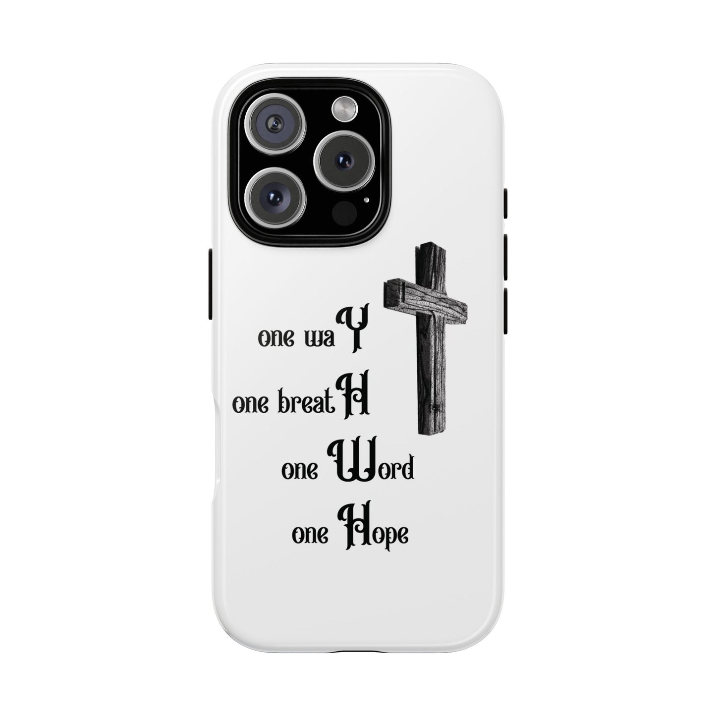 Christian Phone Case with Inspirational Quote, Spiritual Tough Cases, Hopeful Tech Accessory, Meaningful Gifts for Couples and Friends
