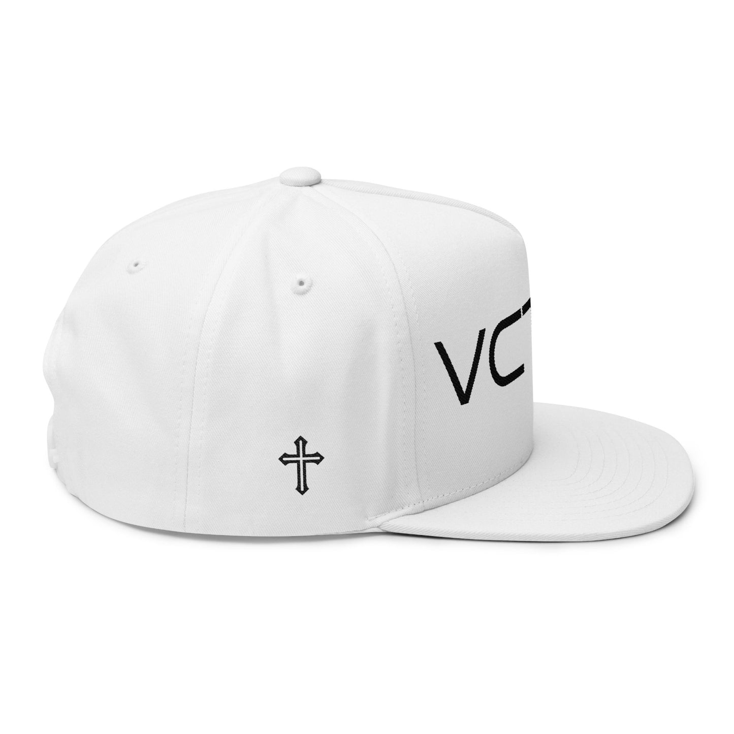 - VCTRY - Embroidered Flat Bill Cap