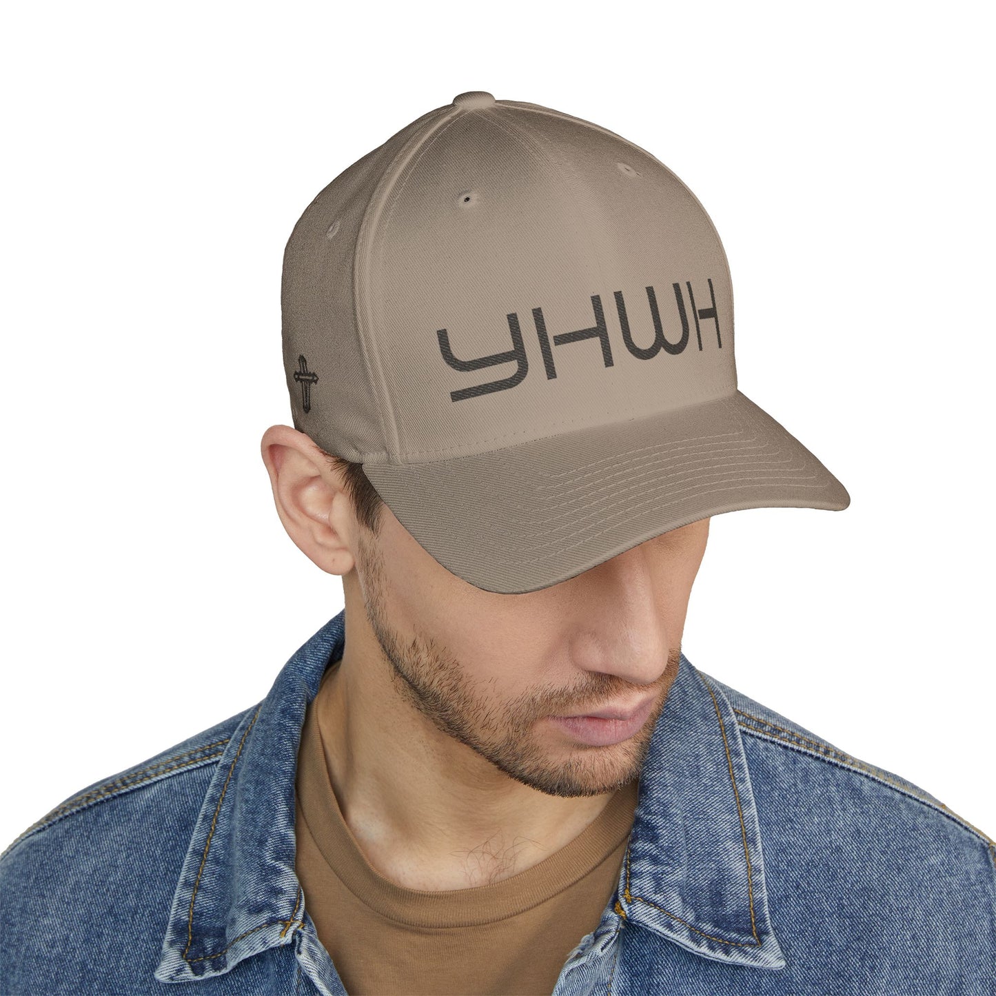 —  YHWH  — Embroidered Closed-Back Hat