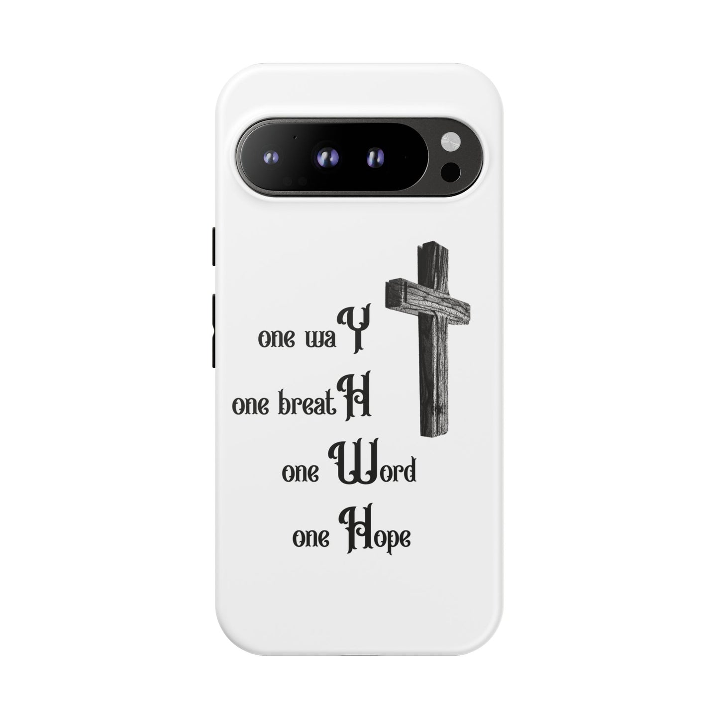 Christian Phone Case with Inspirational Quote, Spiritual Tough Cases, Hopeful Tech Accessory, Meaningful Gifts for Couples and Friends
