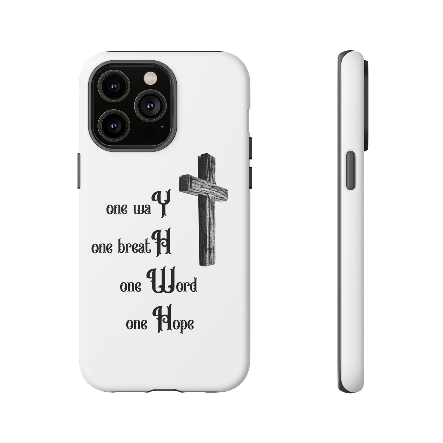 Christian Phone Case with Inspirational Quote, Spiritual Tough Cases, Hopeful Tech Accessory, Meaningful Gifts for Couples and Friends