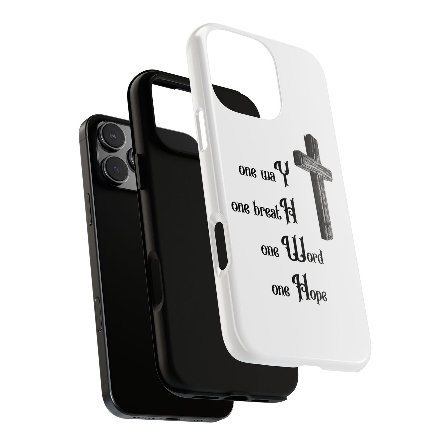 Christian Phone Case with Inspirational Quote, Spiritual Tough Cases, Hopeful Tech Accessory, Meaningful Gifts for Couples and Friends