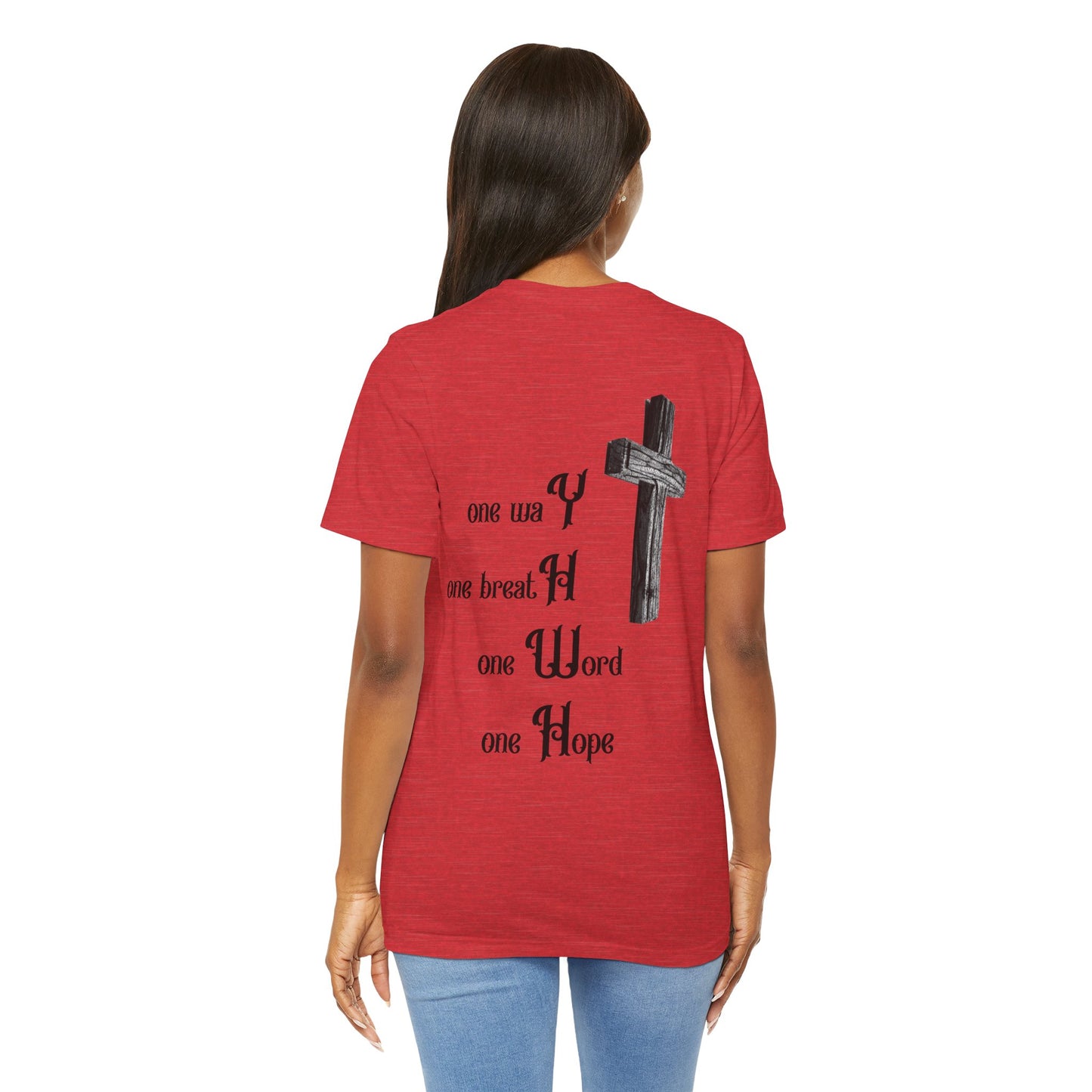 Religious Unisex Tee - Creative 'YHWH' Word Play Design