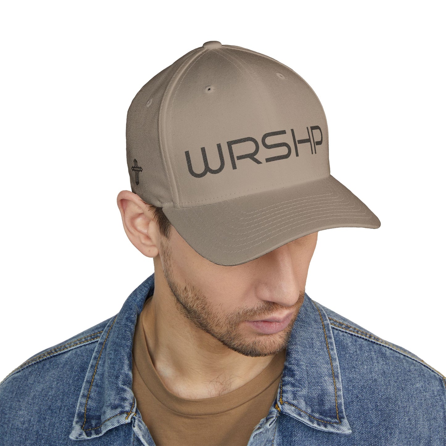 —  WRSHP  — Embroidered Closed-Back Hat