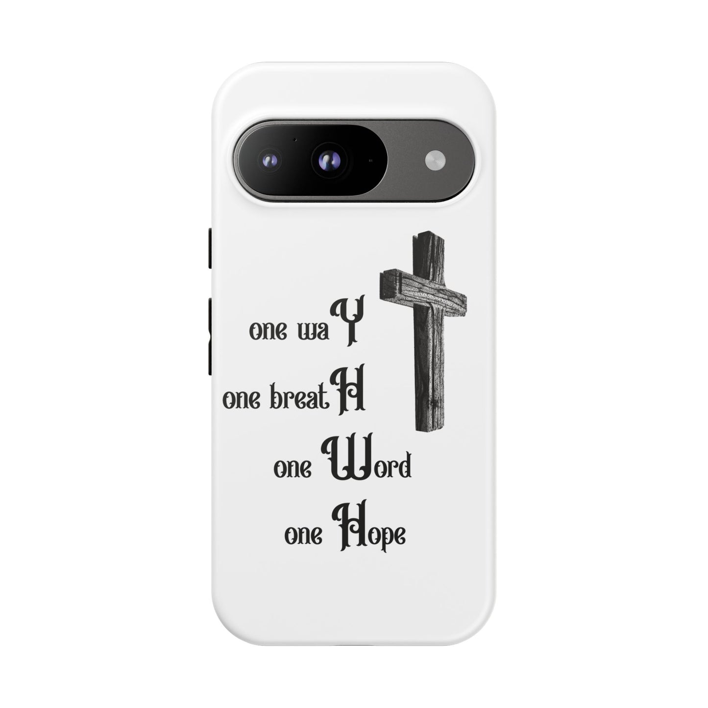 Christian Phone Case with Inspirational Quote, Spiritual Tough Cases, Hopeful Tech Accessory, Meaningful Gifts for Couples and Friends