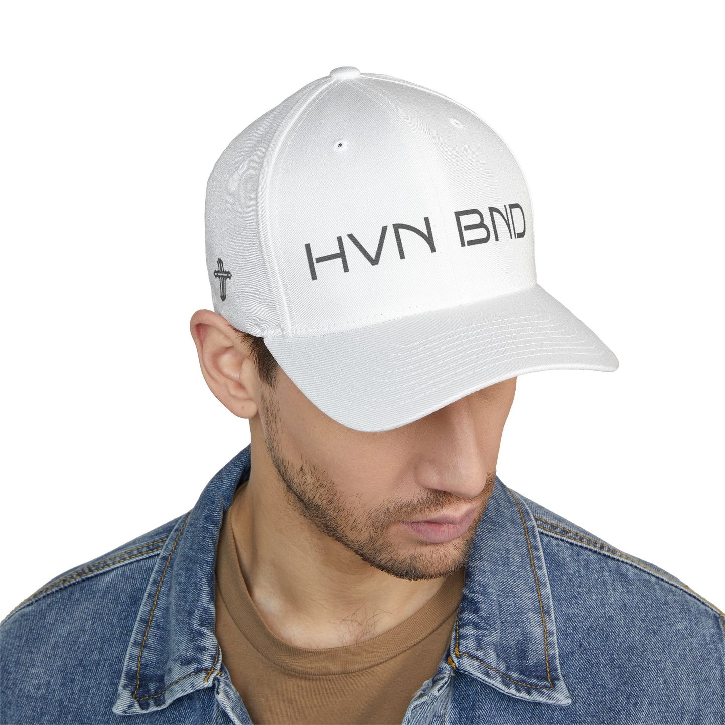 —  HVN BND  — Embroidered Closed-Back Hat