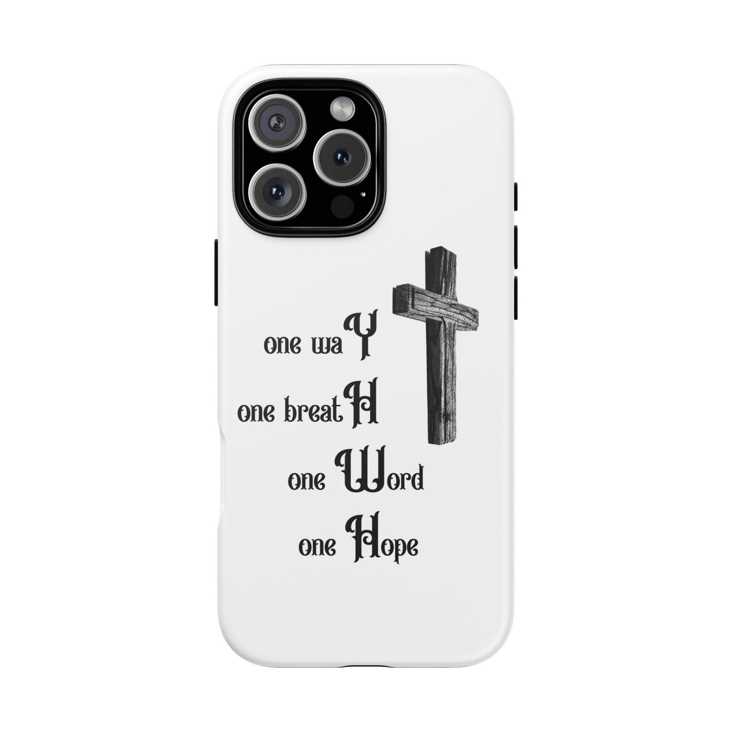Christian Phone Case with Inspirational Quote, Spiritual Tough Cases, Hopeful Tech Accessory, Meaningful Gifts for Couples and Friends