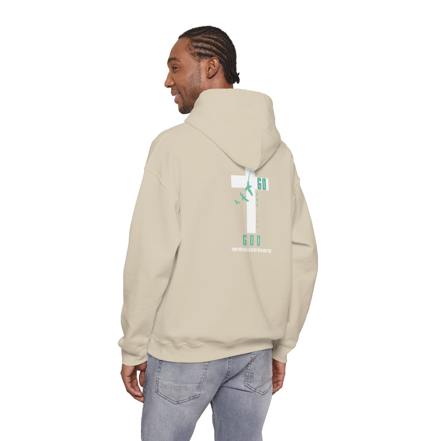 Let Go and Let God Hoodie — Cozy Faith-Inspired Pullover