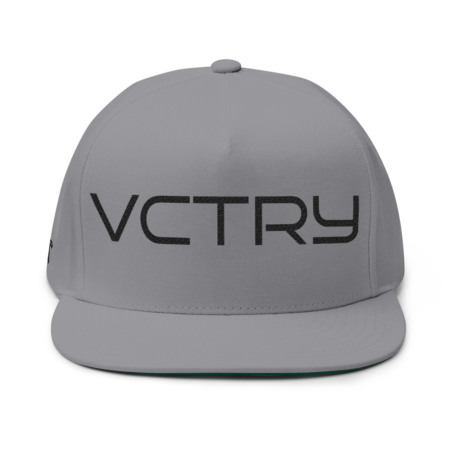 - VCTRY - Embroidered Flat Bill Cap