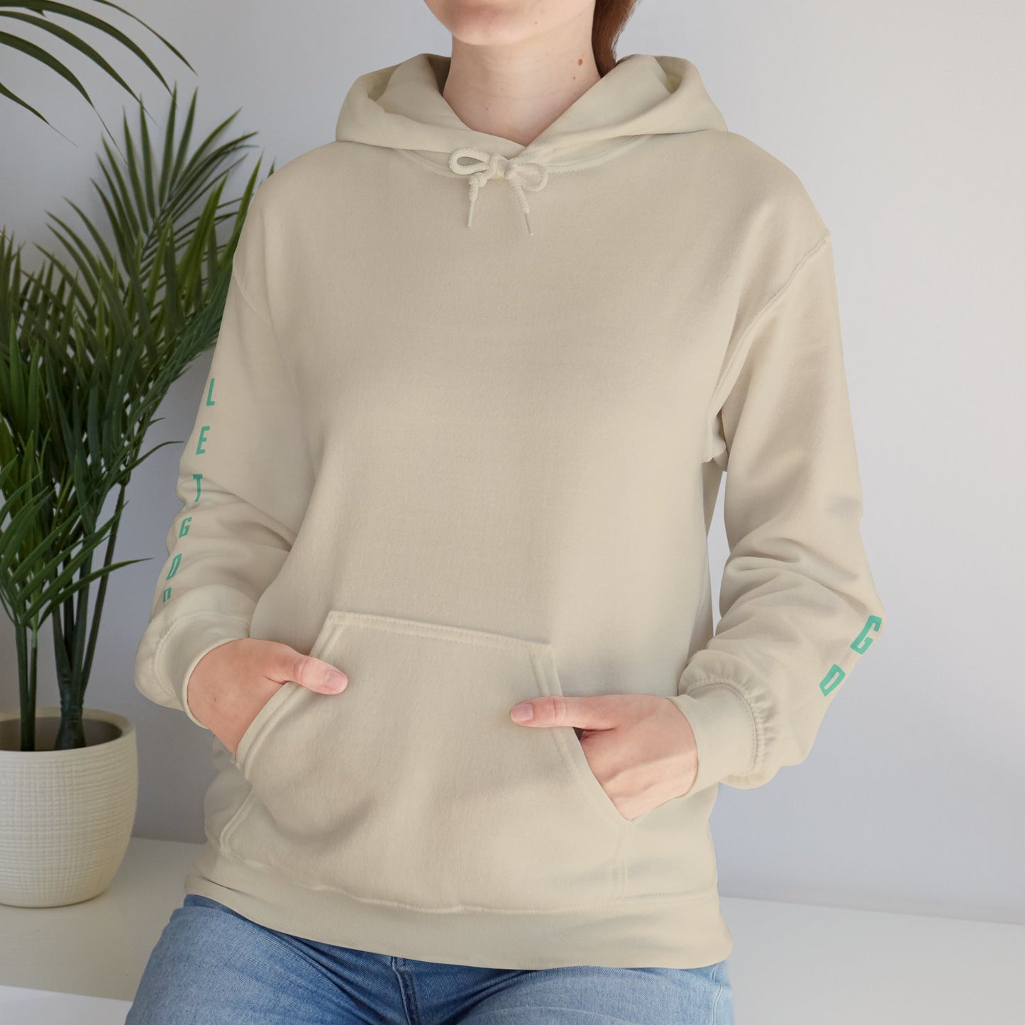 Let Go and Let God Hoodie — Cozy Faith-Inspired Pullover